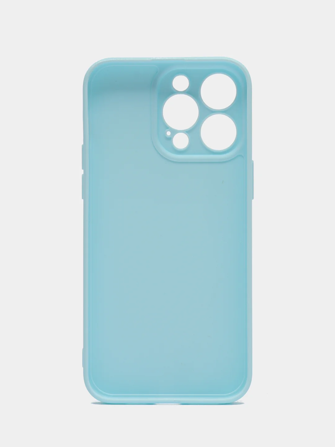 Голубой силиконовый чехол для Apple iPhone 15 Pro Max (Айфон 15 Про Макс)