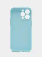 Голубой силиконовый чехол для Apple iPhone 15 Pro Max (Айфон 15 Про Макс)