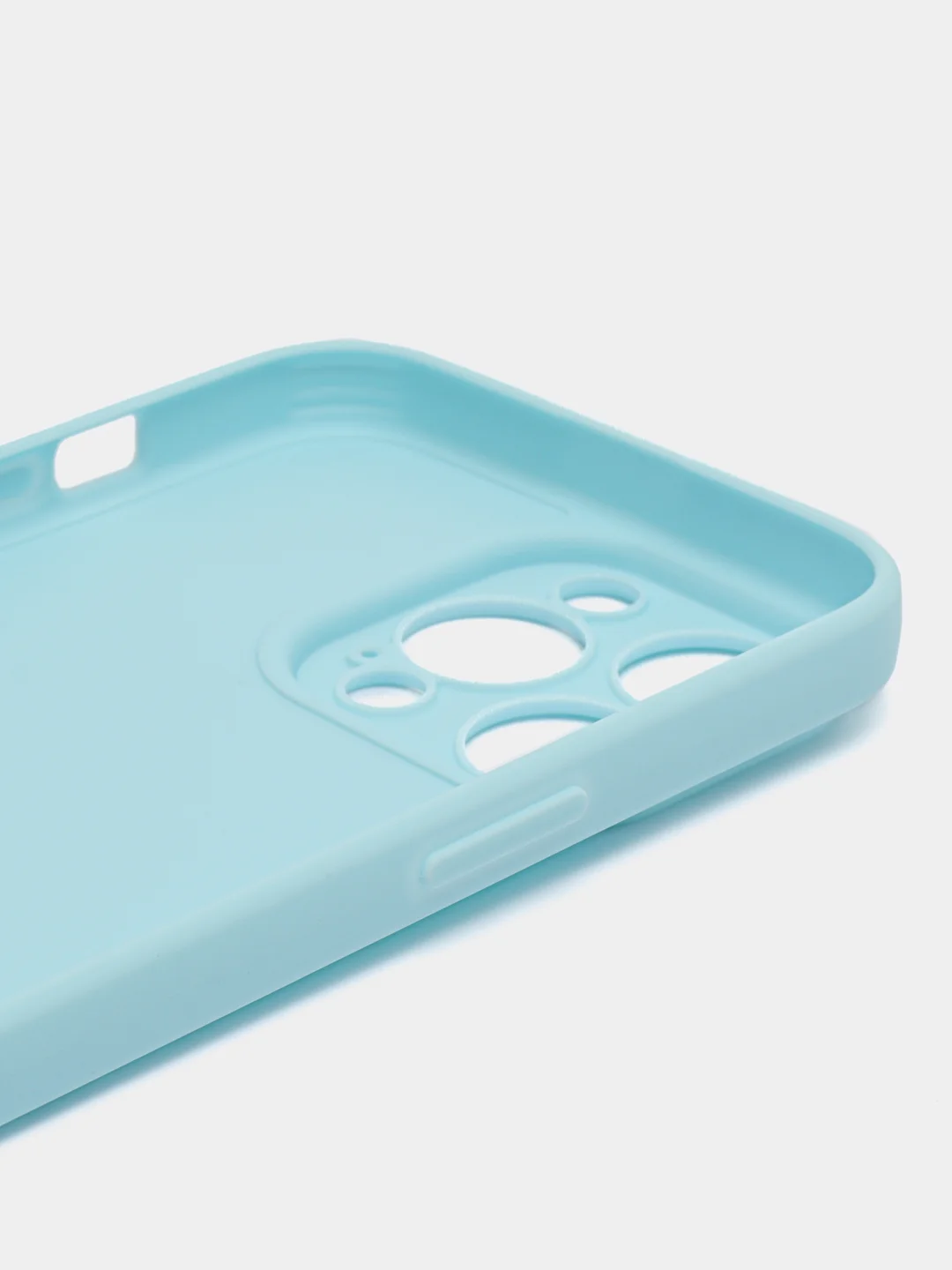 Голубой силиконовый чехол для Apple iPhone 15 Pro Max (Айфон 15 Про Макс)