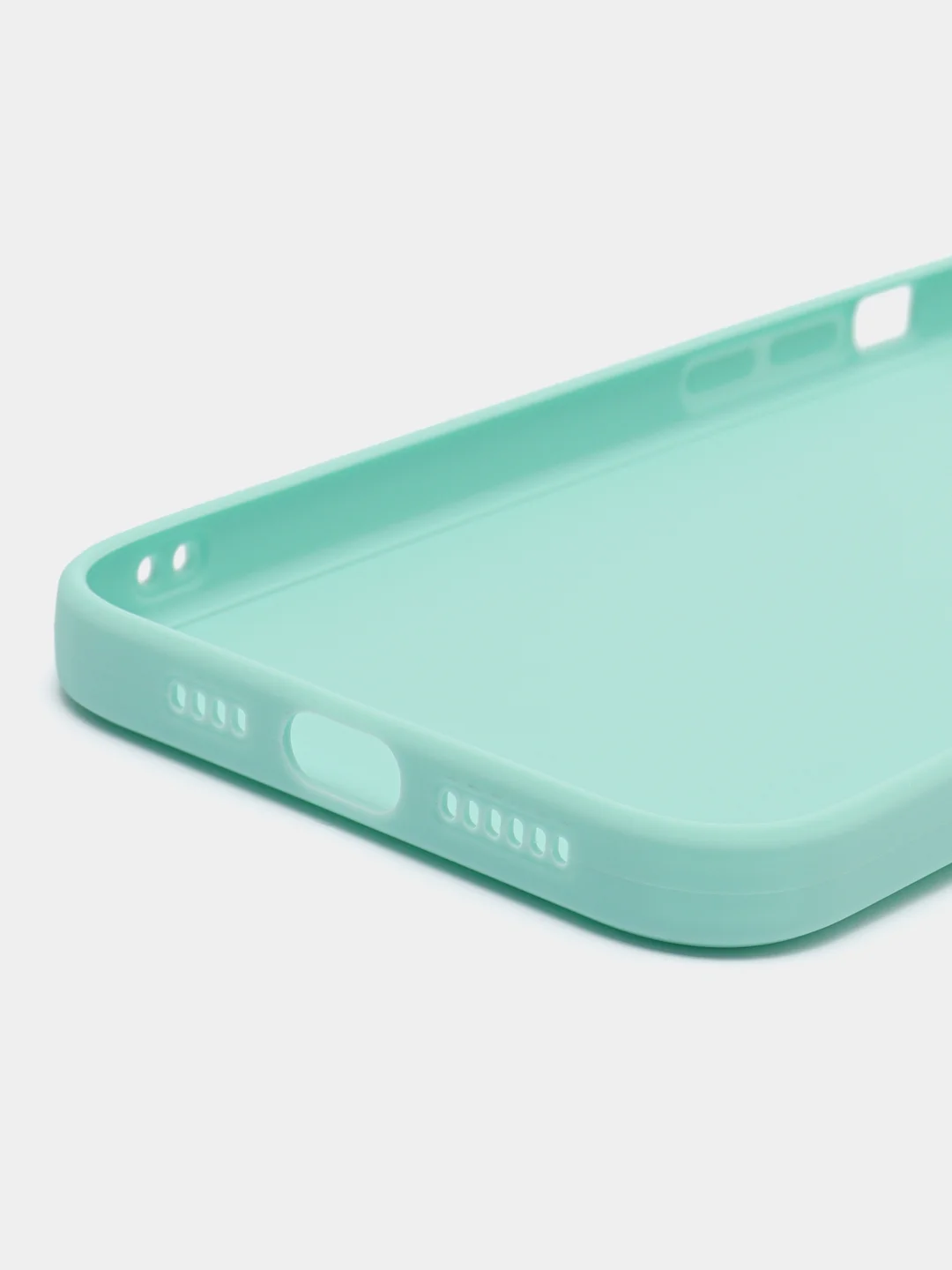Мятный силиконовый чехол для Apple iPhone 15 Pro Max (Айфон 15 Про Макс)