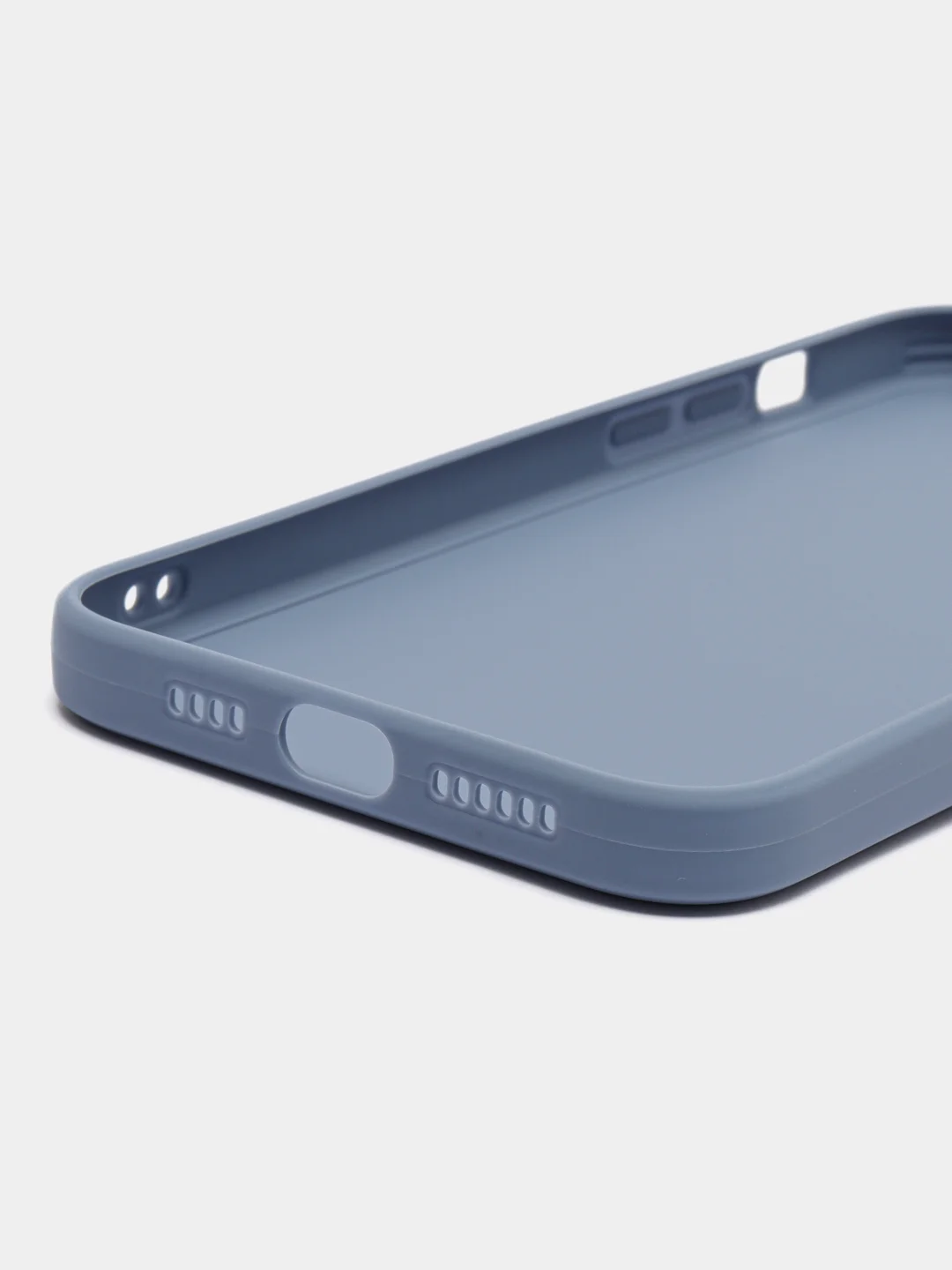 Синий силиконовый чехол для Apple iPhone 15 Pro Max (Айфон 15 Про Макс)