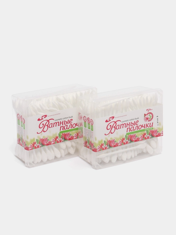 Палочки визажные, 150 шт, пластиковая коробка, 2 уп, Емельянъ Савостинъ (KG001208/2)