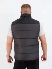 Черный жилет утепленный на замке, мужской, демисезонный