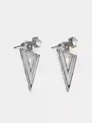 Серебряный серьги женские, геометрические