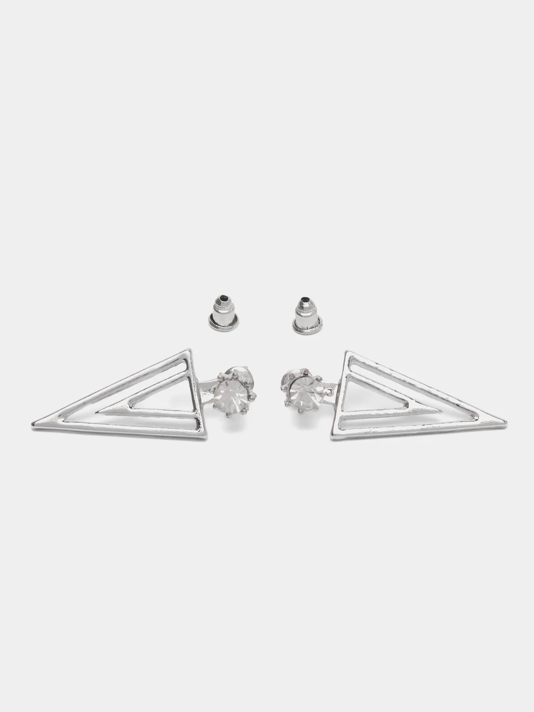 Серебряный серьги женские, геометрические