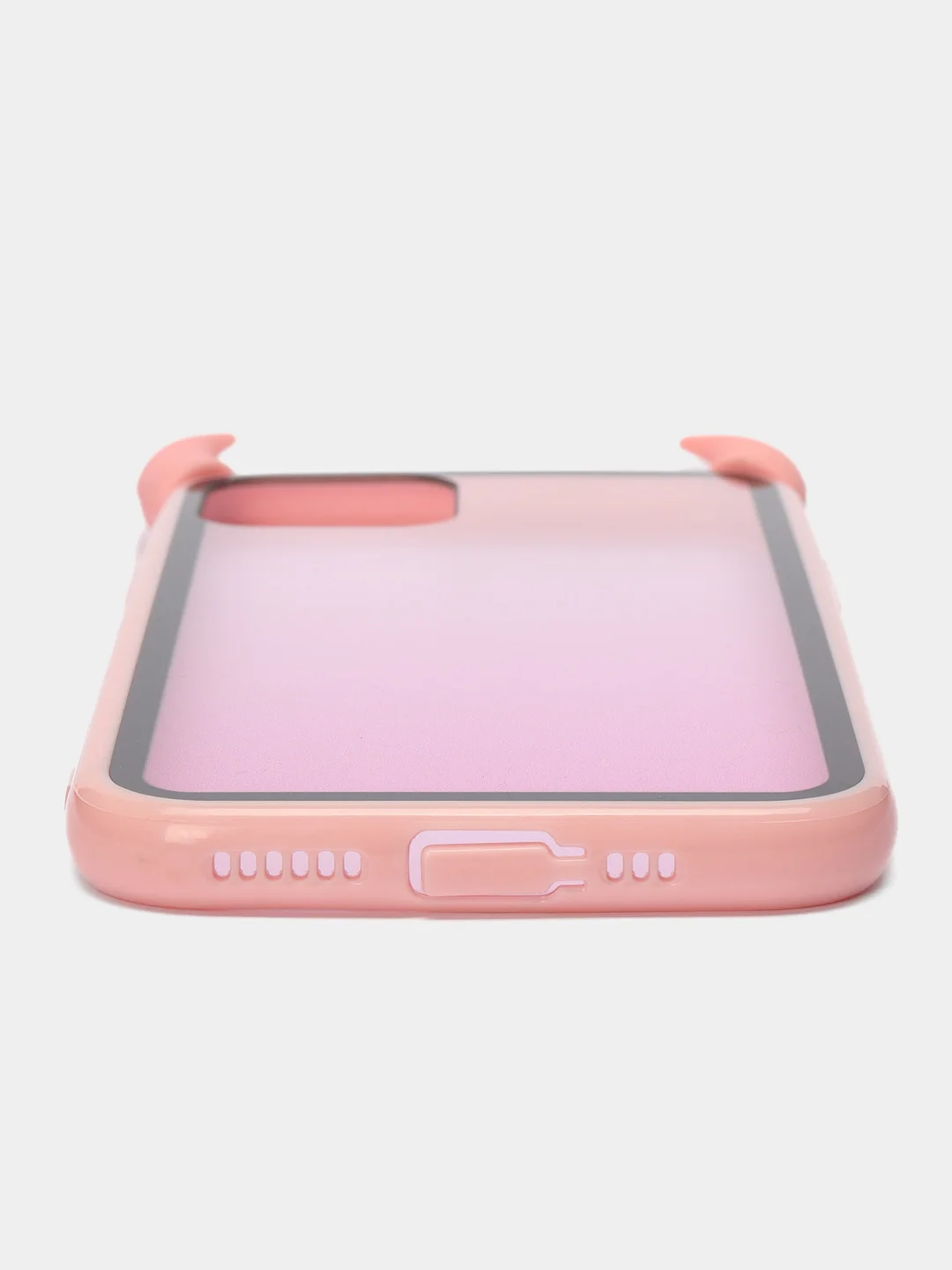 Розовый чехол для iPhone 7 Plus / 8 Plus / 11 Pro, с рожками, 6 цветов