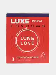 Презервативы Luxe Royal Long Love гладкие, с анестетиком, 3 шт