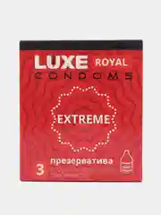 Презервативы Luxe Royal EXTREME с точечной и рифленой поверхностью, 3 шт