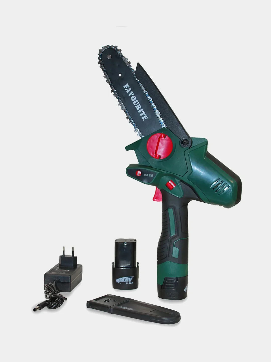 Аккумуляторная цепная пила Favourite BSC 6020, 16 см, 1/4", 37зв., кейс, ЗУ, 2*АКБ 2 Ач
