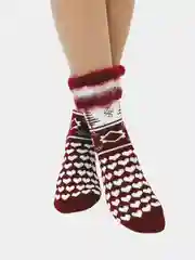 Коралловый меланж женские шерстяные носки