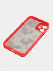 Алый чехол силиконовый матовый Iphone 11,12,Pro,Max 12 mini, XR,X,XS,7+,8+,7,8,SE