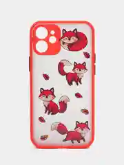 Алый чехол силиконовый матовый Iphone 11,12,Pro,Max 12 mini, XR,X,XS,7+,8+,7,8,SE