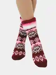 Красный женские шерстяные носки