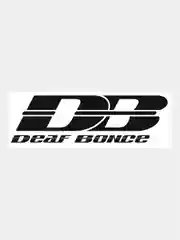 Черный наклейка на авто, машину, стекло, "Deaf bonce", 20 х 6 см