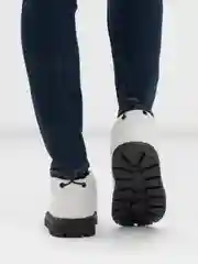Белый дутики женские зимние