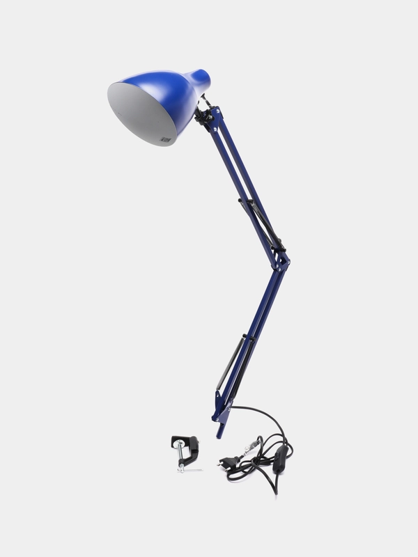 Camelion KD-335  C23 темно-синий (Свет-к настольн.с метал. струбциной, 230V, 40W, E27)