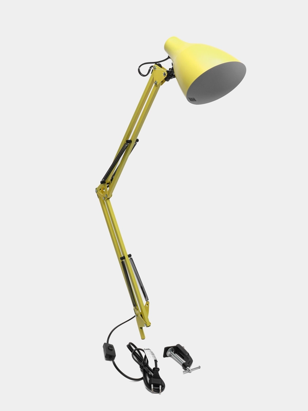 Camelion KD-335  C07  желтый (Свет-к настольн.с метал. струбциной, 230V, 40W, E27)