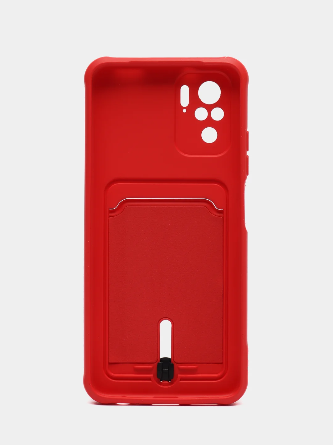 Красный чехол Xiaomi Redmi Note 10, 10S, Poco M5s (Сяоми Редми Нот 10, 10С), с карманом для карты