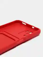 Красный чехол Xiaomi Redmi Note 10, 10S, Poco M5s (Сяоми Редми Нот 10, 10С), с карманом для карты