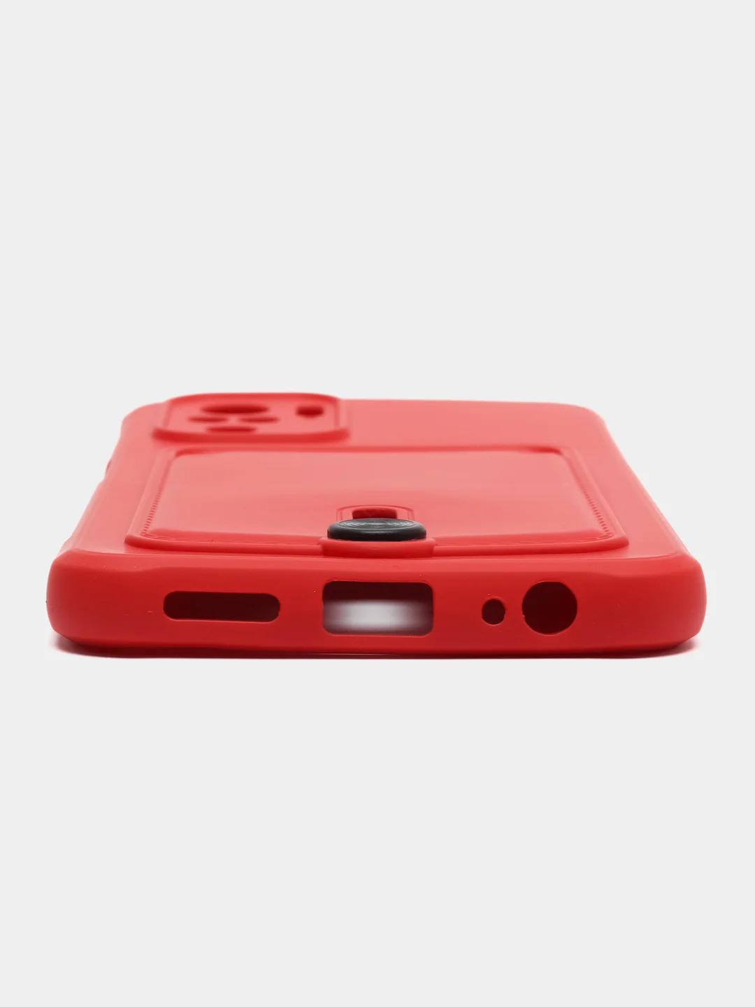 Красный чехол Xiaomi Redmi Note 10, 10S, Poco M5s (Сяоми Редми Нот 10, 10С), с карманом для карты