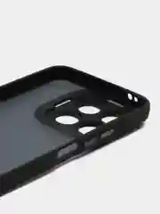 Черный чехол матовый для Honor X8a / Хонор Х8а, пластиковый, полупрозрачный, с глянцевой рамкой