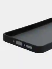 Черный чехол матовый для Samsung Galaxy A34, пластиковый, полупрозрачный, с глянцевой рамкой
