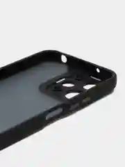 Черный чехол матовый для Xiaomi Redmi 12, пластиковый, полупрозрачный, с глянцевой рамкой