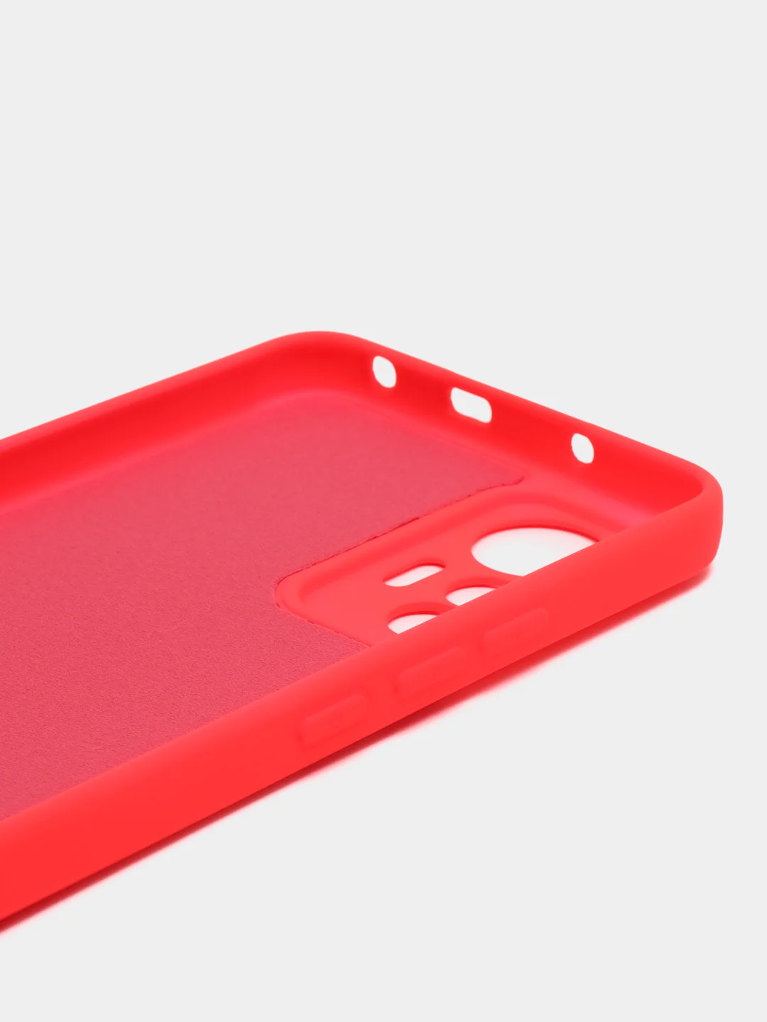 Коралловый чехол Xiaomi 12 Lite Сяоми 12 Лайт силиконовый закрый низ бархат внутри Silicone Cover