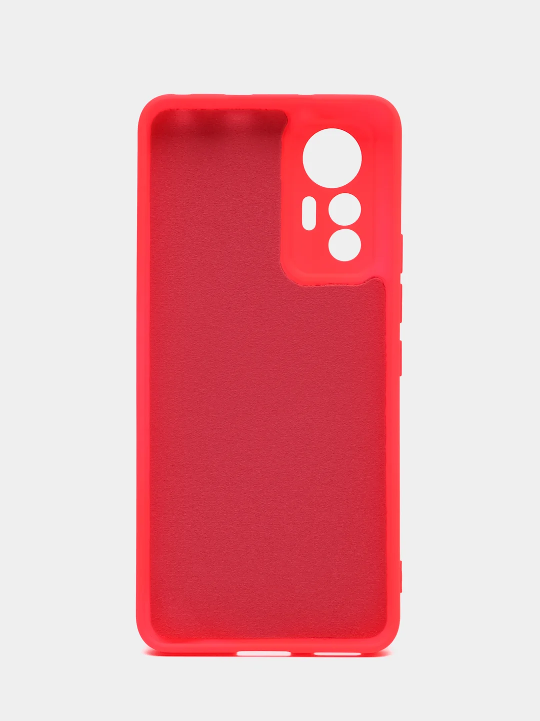 Коралловый чехол Xiaomi 12 Lite Сяоми 12 Лайт силиконовый закрый низ бархат внутри Silicone Cover