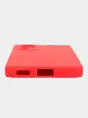 Коралловый чехол Xiaomi 12 Lite Сяоми 12 Лайт силиконовый закрый низ бархат внутри Silicone Cover