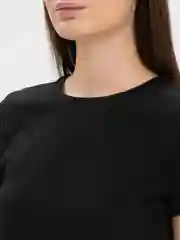 Черный футболка женская, хлопок