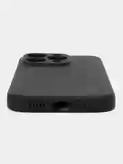 Черный чехол для Apple iPhone 15 Pro, эпл айфон 15 про, силиконовый