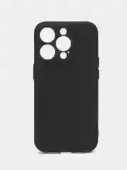 Черный чехол для Apple iPhone 15 Pro, эпл айфон 15 про, силиконовый