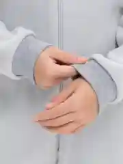 Серый комбинезон Kvarez, флисовый, розовый