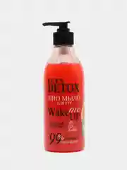 Оранжевый жидкое натуральное Мыло для рук "Lets Detox" Красный грейпфрукт и лайм", 380 мл