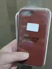 Коричневый чехол Silicone Case для iPhone 7/8 Plus