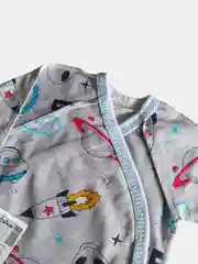 Серый трикотажная кофточка для новорожденных, детская распашонка с антицарапками