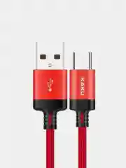 Кабель для быстрой зарядки и передачи данных, USB - Type-C, 3.2 А, в тканевой оплетке