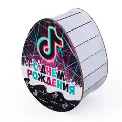 Подарочная коробка сюрприз "Тик ток", дерево 3 мм., для сладких подарков
