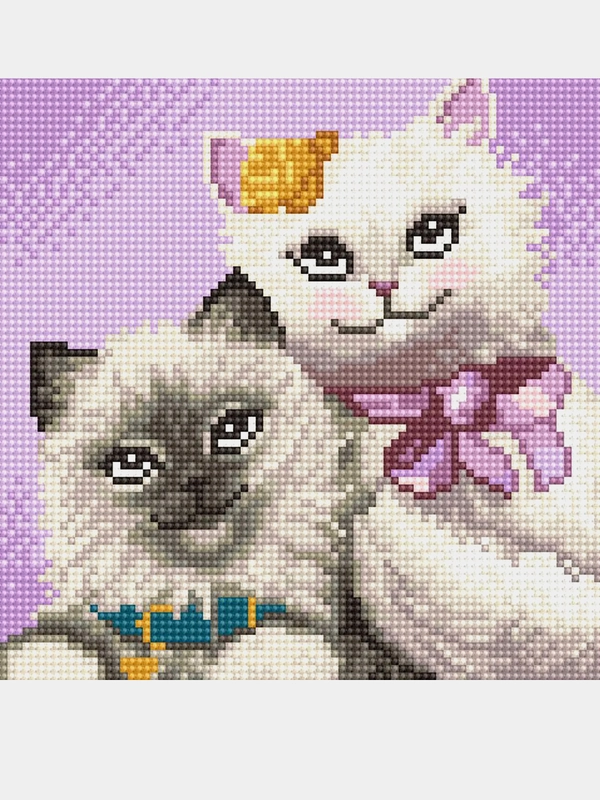 Алмазная мозаика "Милашки", 20 х 20