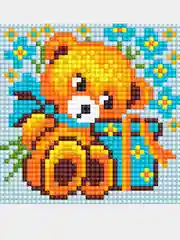 Алмазная мозаика "Медвежонок", 10 х 10
