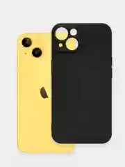 Угольный чехол черный iPhone 12 mini, 13, 14, 14 Plus, 6, 6s Plus, 7 Plus, 8 Plus, X, Xs, XR