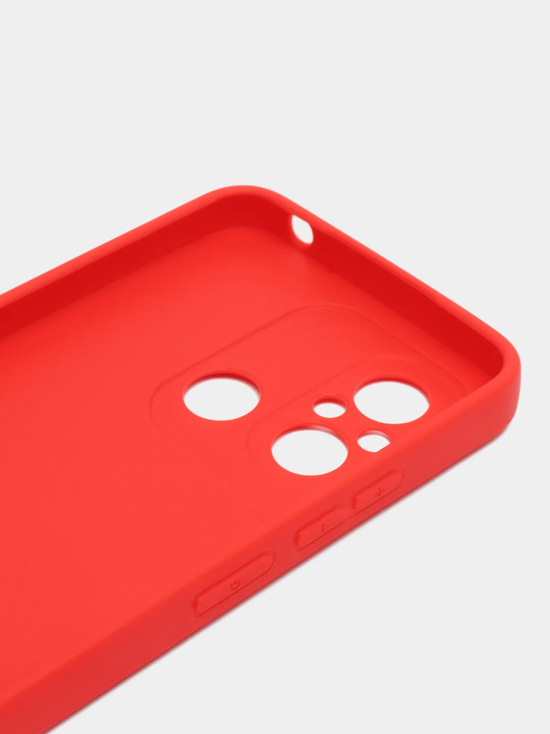 Красный чехол для Xiaomi Redmi 12C (Сяоми Редми 12С), силиконовый, матовый