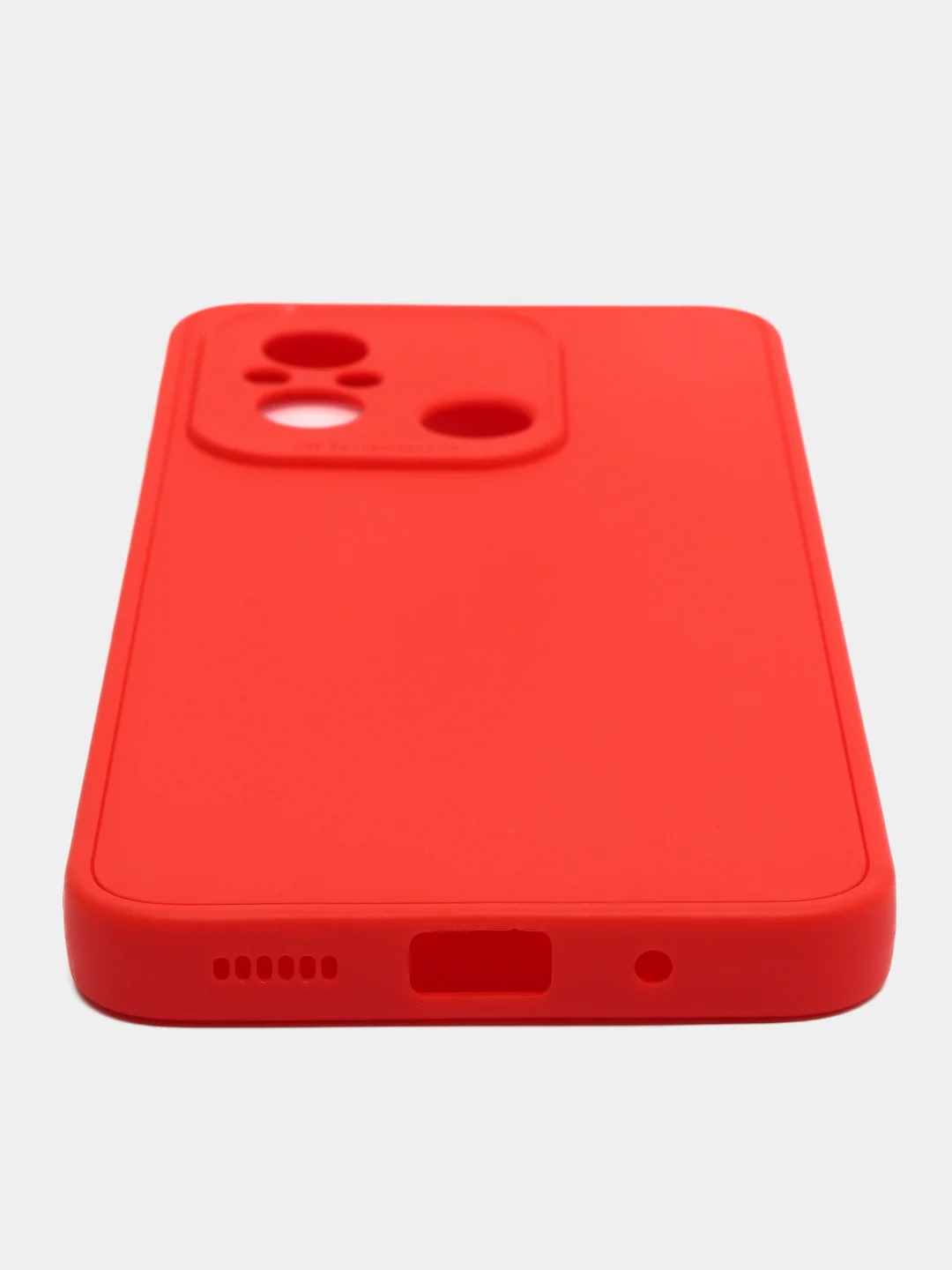 Красный чехол для Xiaomi Redmi 12C (Сяоми Редми 12С), силиконовый, матовый