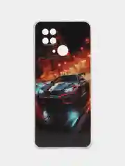 Рыжий чехол для Xiaomi Redmi 10C, Poco C40 / Сяоми Редми 10С, Поко С40, силиконовый, с рисунком
