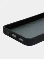 Угольный чехол матовый для Samsung Galaxy A14, пластиковый, полупрозрачный, с глянцевой рамкой