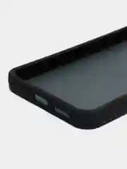 Черный чехол матовый для Redmi 10C / Poco C40, пластиковый, полупрозрачный, с глянцевой рамкой