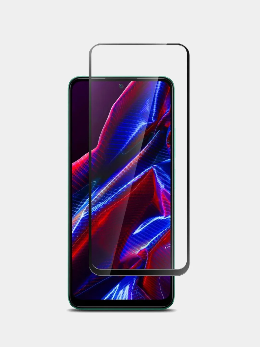 Черный защитное стекло для Poco X5 5G / Redmi Note 12 4G, Поко Х5 5Г / Редми Нот 12 4Г
