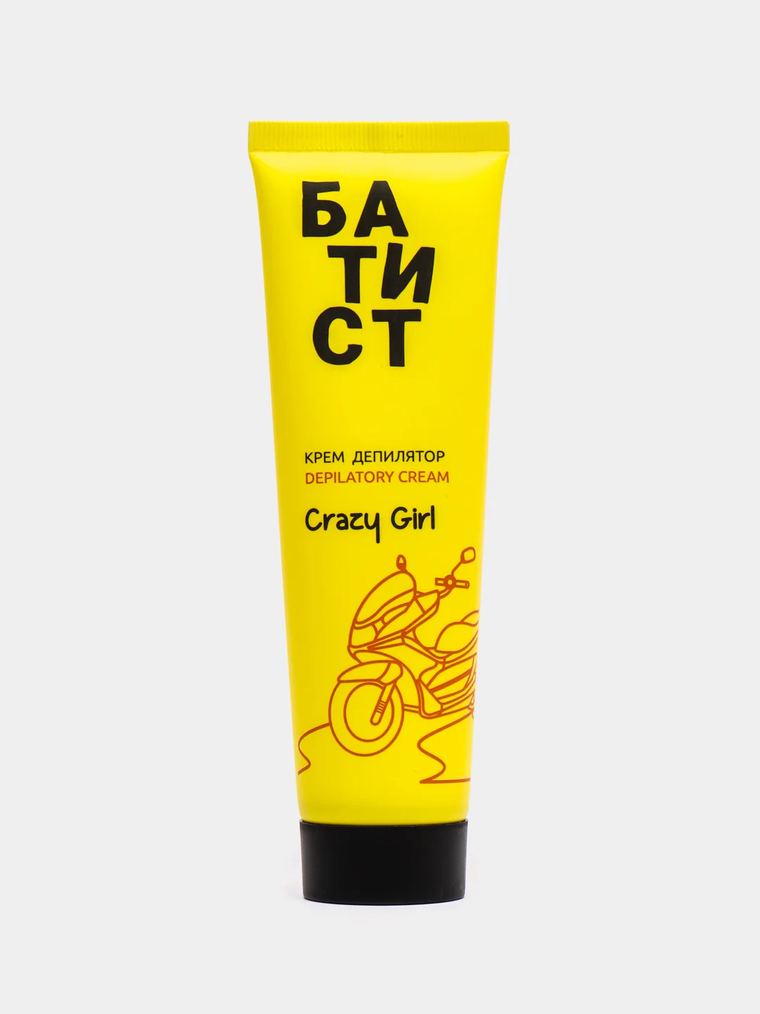 Желтый крем-депилятор "Батист" French Girk, Sporty Girl ", подходит для области бикини, 100 мл