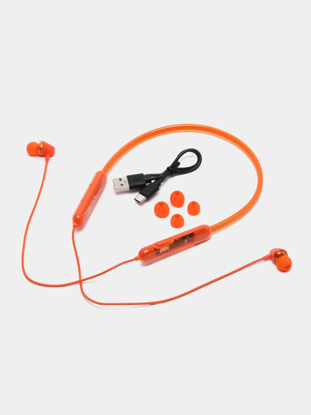 Оранжевый беспроводные спортивные наушники hoco ES65, вакуумные Bluetooth наушники